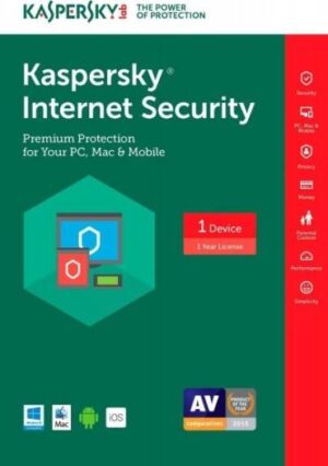 Kaspersky Internet Security 2018 | 1 Device | 1 Year | Download