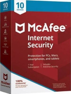 McAfee Internet Security 2020 - 10 Devices I Digital Download I MIS00ANRXRAA