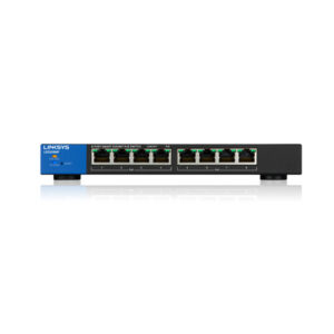 Linksys Business LGS308MP PoE+ Smart 8 Port Gigabit Network Switch (130W)