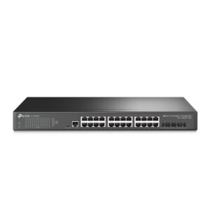 TP Link JetStream 24-Port Gigabit L2+ Managed Switch with 4 10GE SFP+ Slots